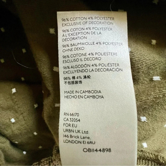 Anthropologie Maeve Venezia Textured Lace Olive Green Size‎ Small - Picture 13 of 13